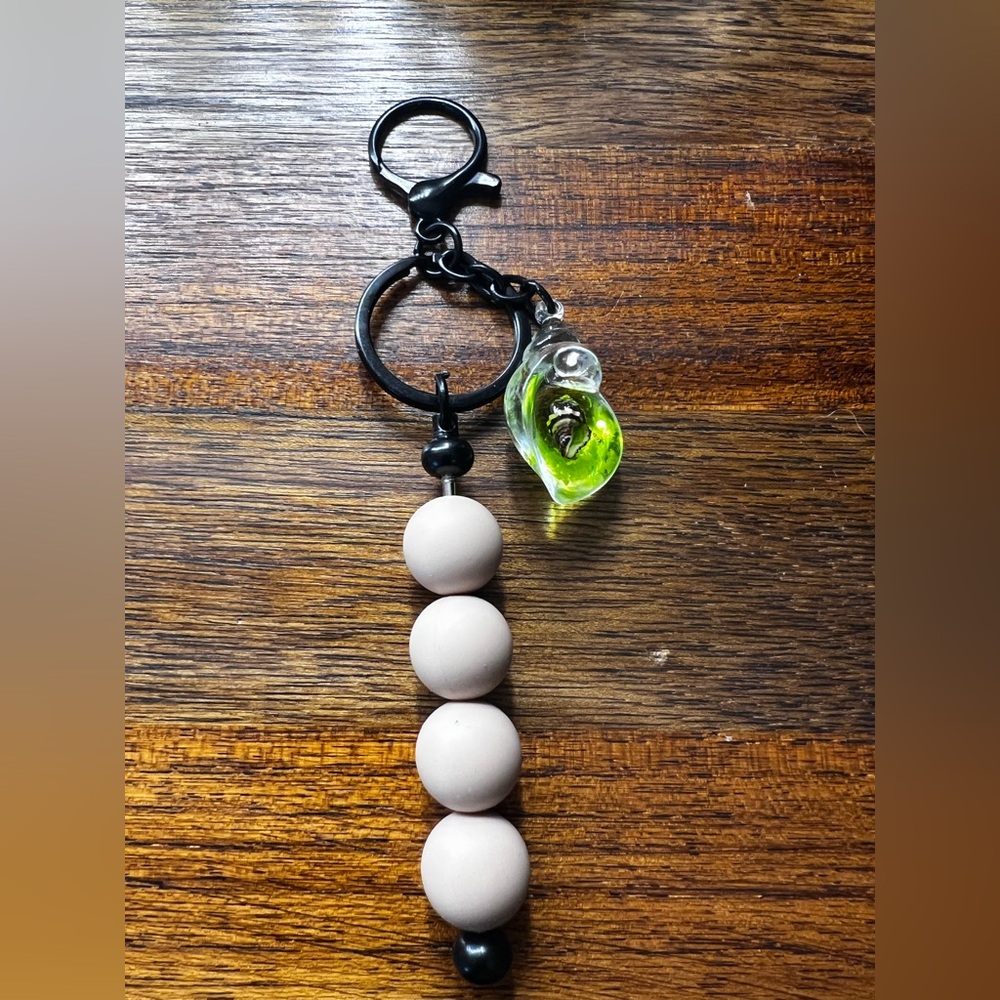 Handmade Bead Keychain Purse Charm Little Things Purse Charms Beads & Shells